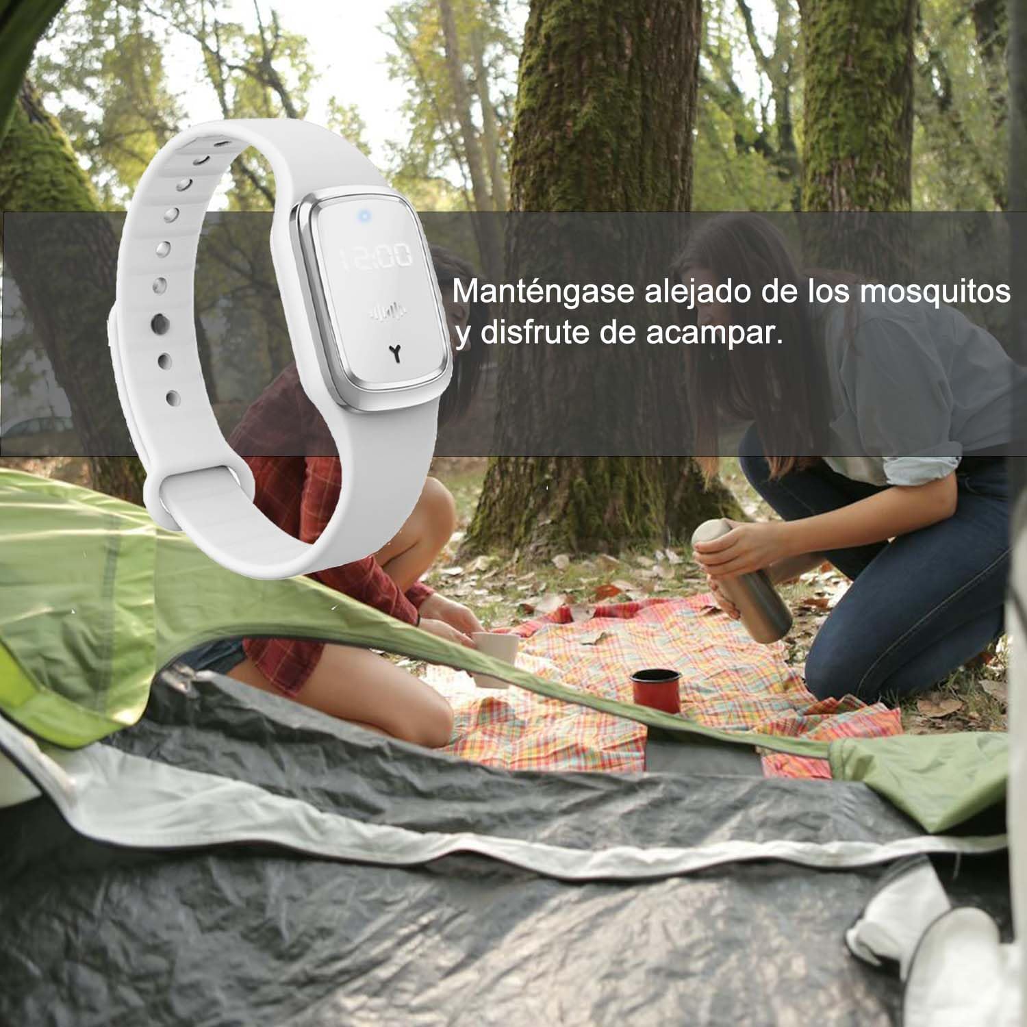 Pulseras Repelente de Mosquitos Ultrasónico Blanco - additional image 6