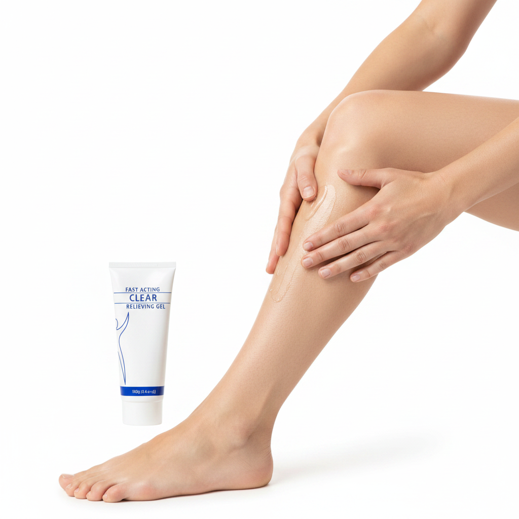 Gel de Crioterapia - Aplicação na Perna